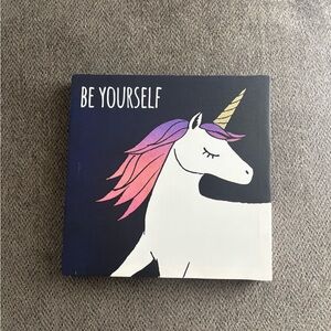 Unicorn Canvas Art with Inspirational Message
